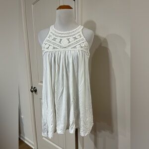 White Crochet tank  top
